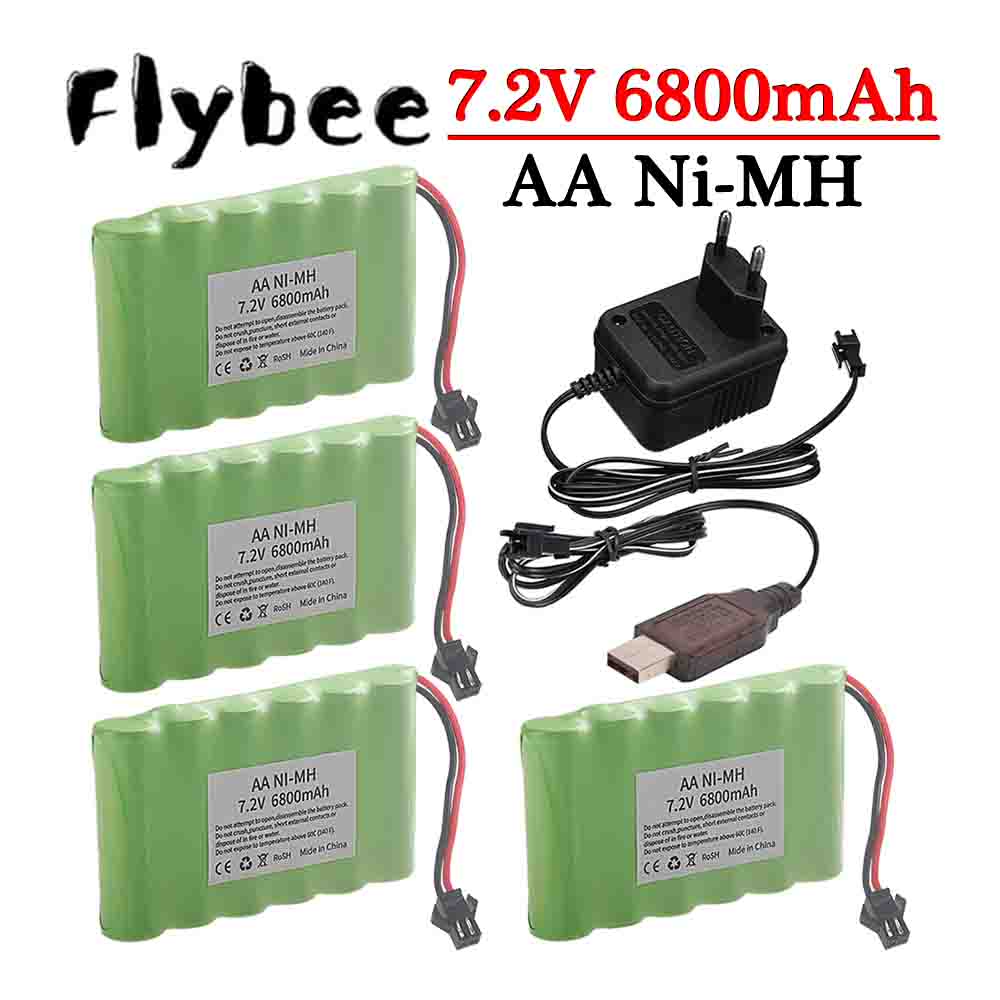 Rc Hobby Charger - Batterie Ni-MH 7.2V 6800mAh SM Plug