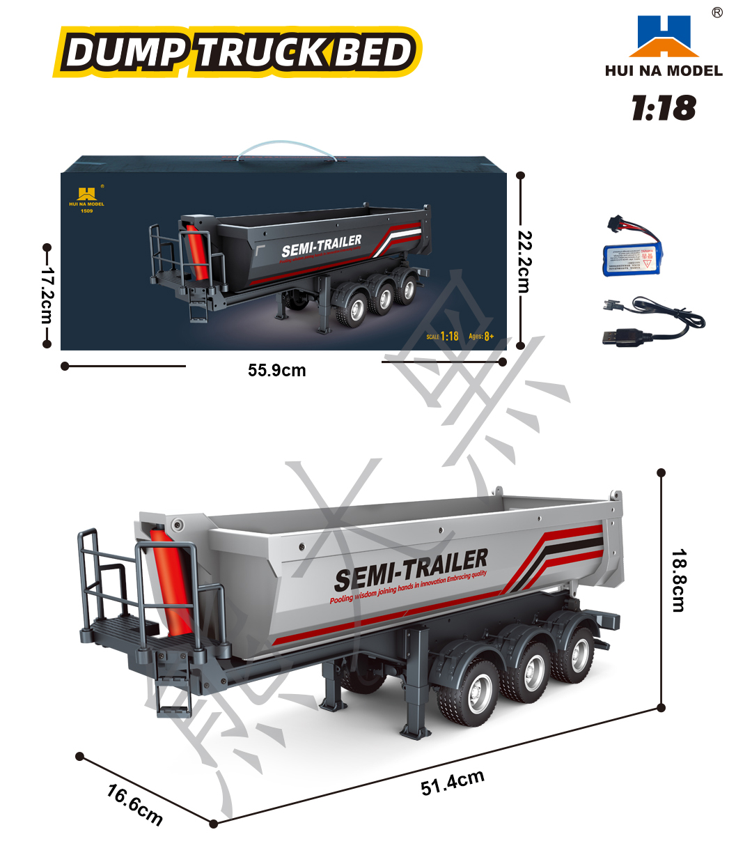 Nouveau camion RC Huina 1509 e - Hobby Rc Van avis et prix