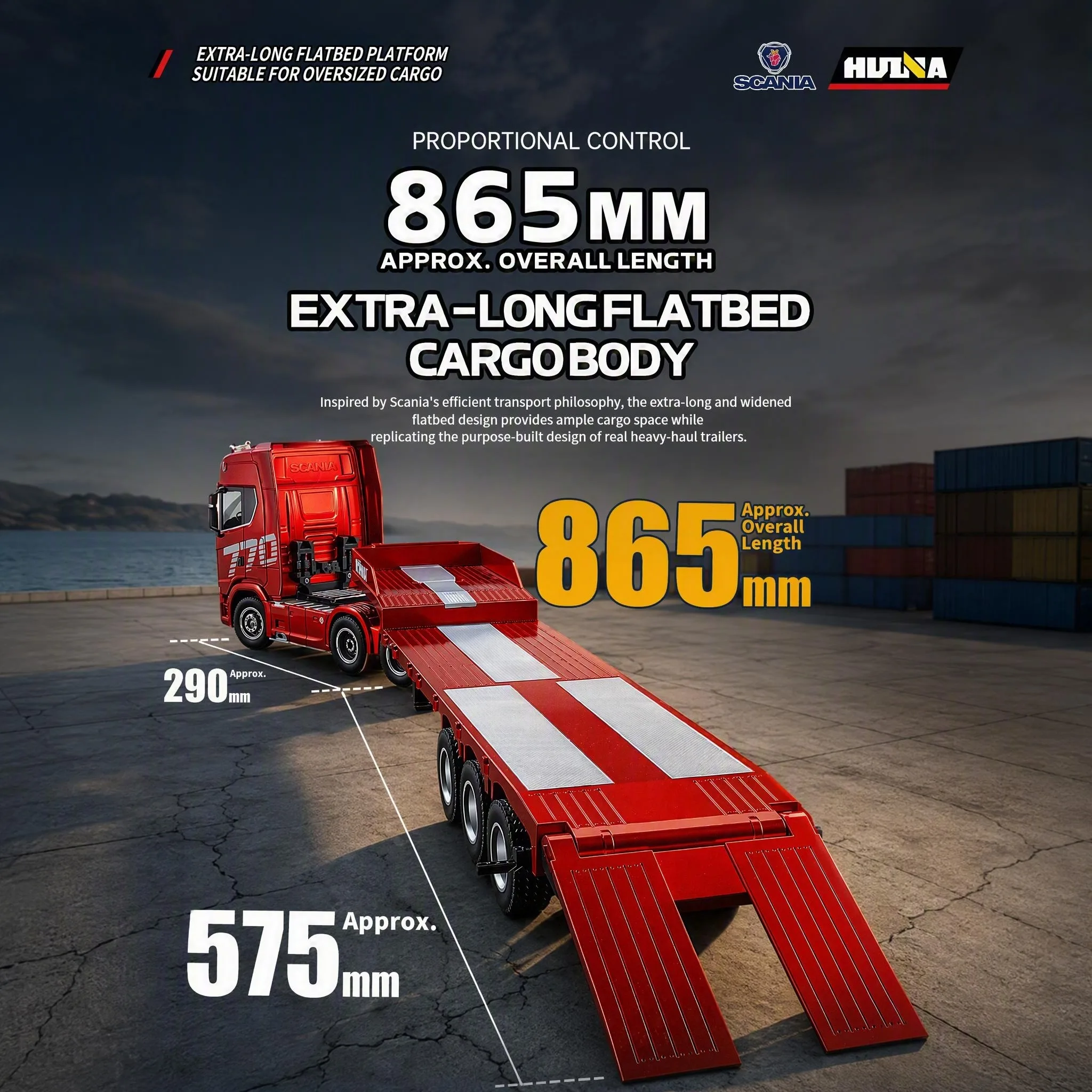 Camion tracteur RC HUINA 1302A - Hobby Rc Van avis et prix